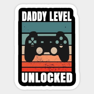 Daddy Level Unlocked Sticker